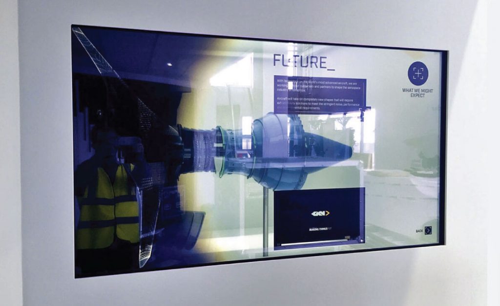 transparent screen store window display